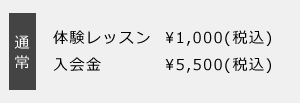 体験レッスン1,000円